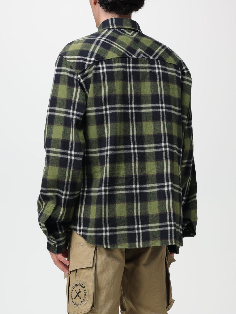 Giglio Camicia Dsquared2 in cotone con stampa tartan Nuova