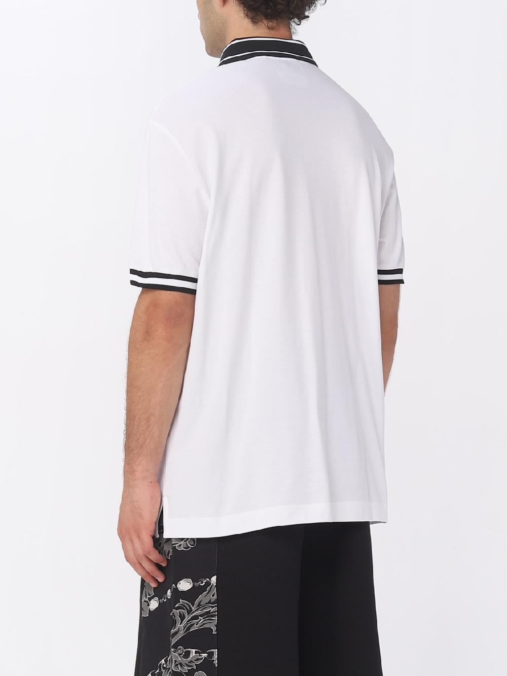 Giglio Polo Versace Jeans Couture in cotone con logo 50% di sconto con spedizione gratuita