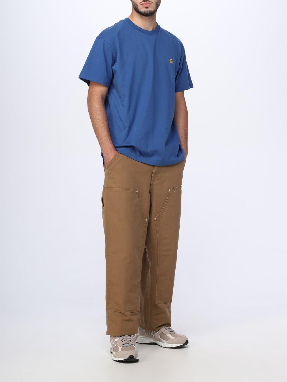 Giglio Pantalone Double Knee Carhartt Wip in cotone Black Friday Prezzi