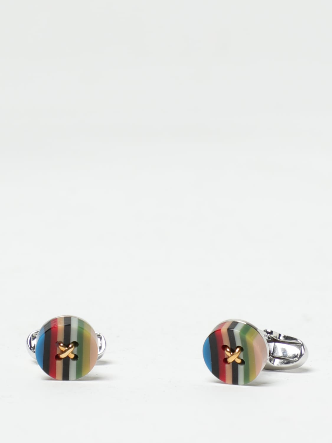 Giglio Gemelli Bottone Paul Smith in metallo e resina multicolor In vendita