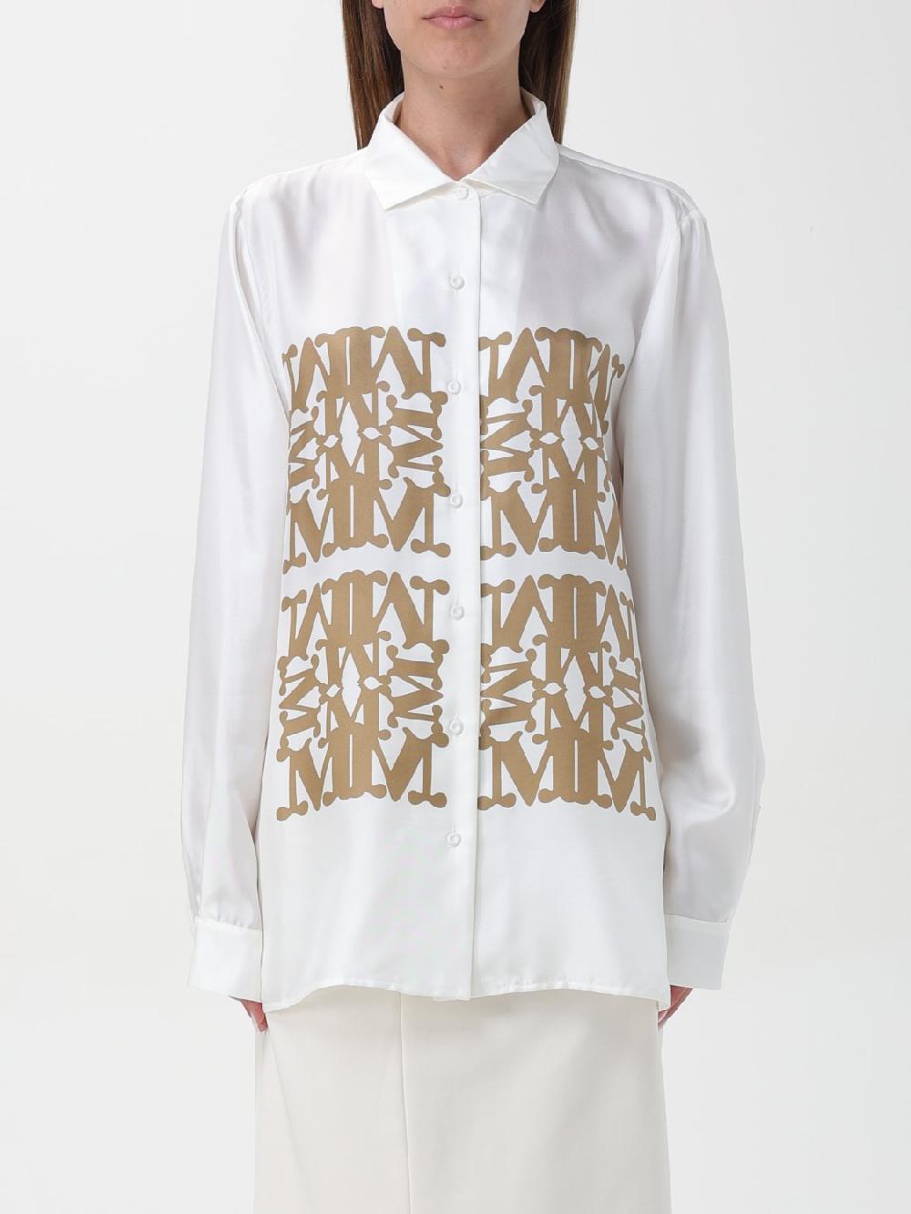 Giglio Camicia Monogram Max Mara di seta Spedizione Gratuita