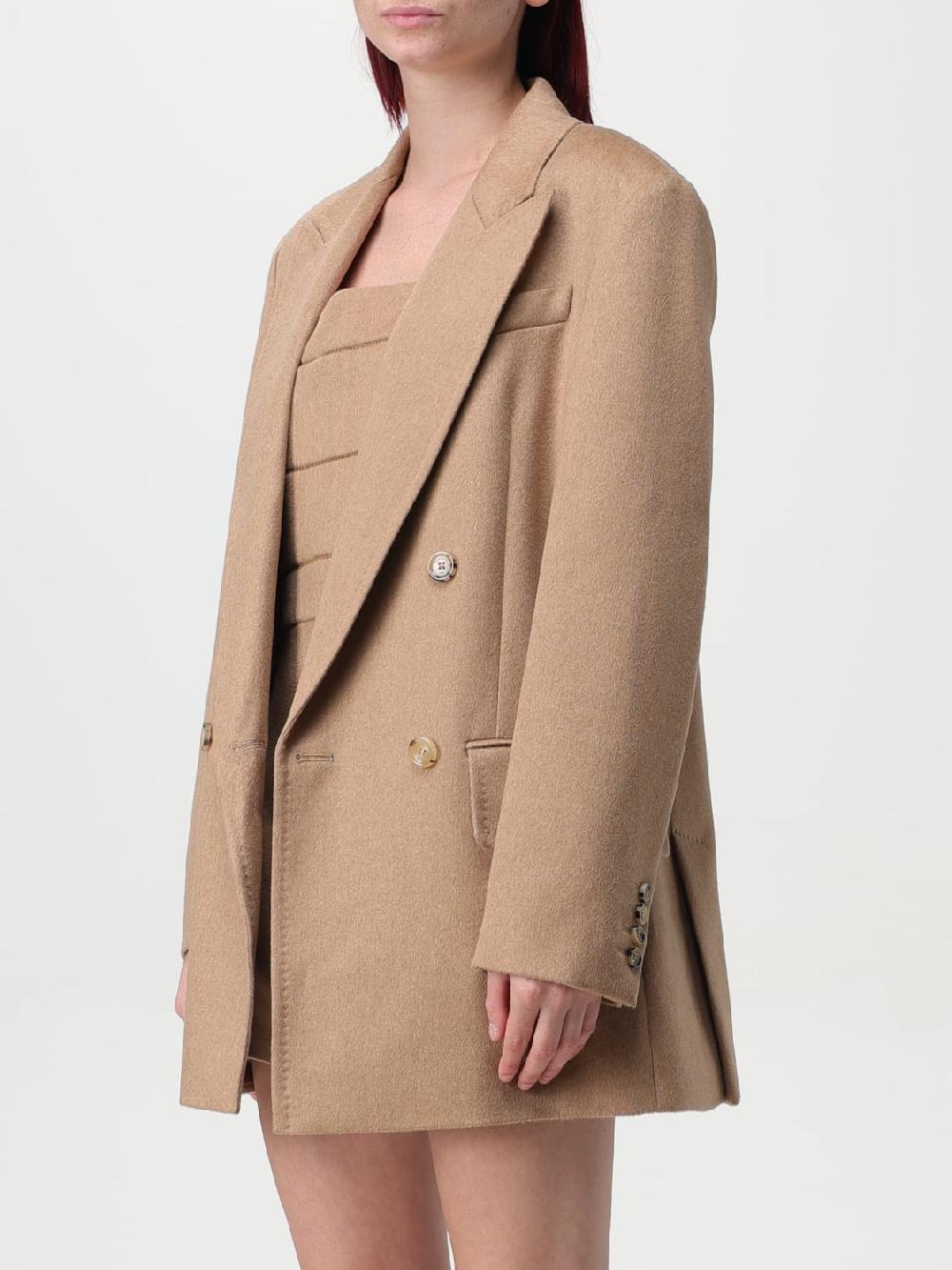 Giglio Blazer a doppiopetto Max Mara in lana di cammello Fino al 55% di sconto