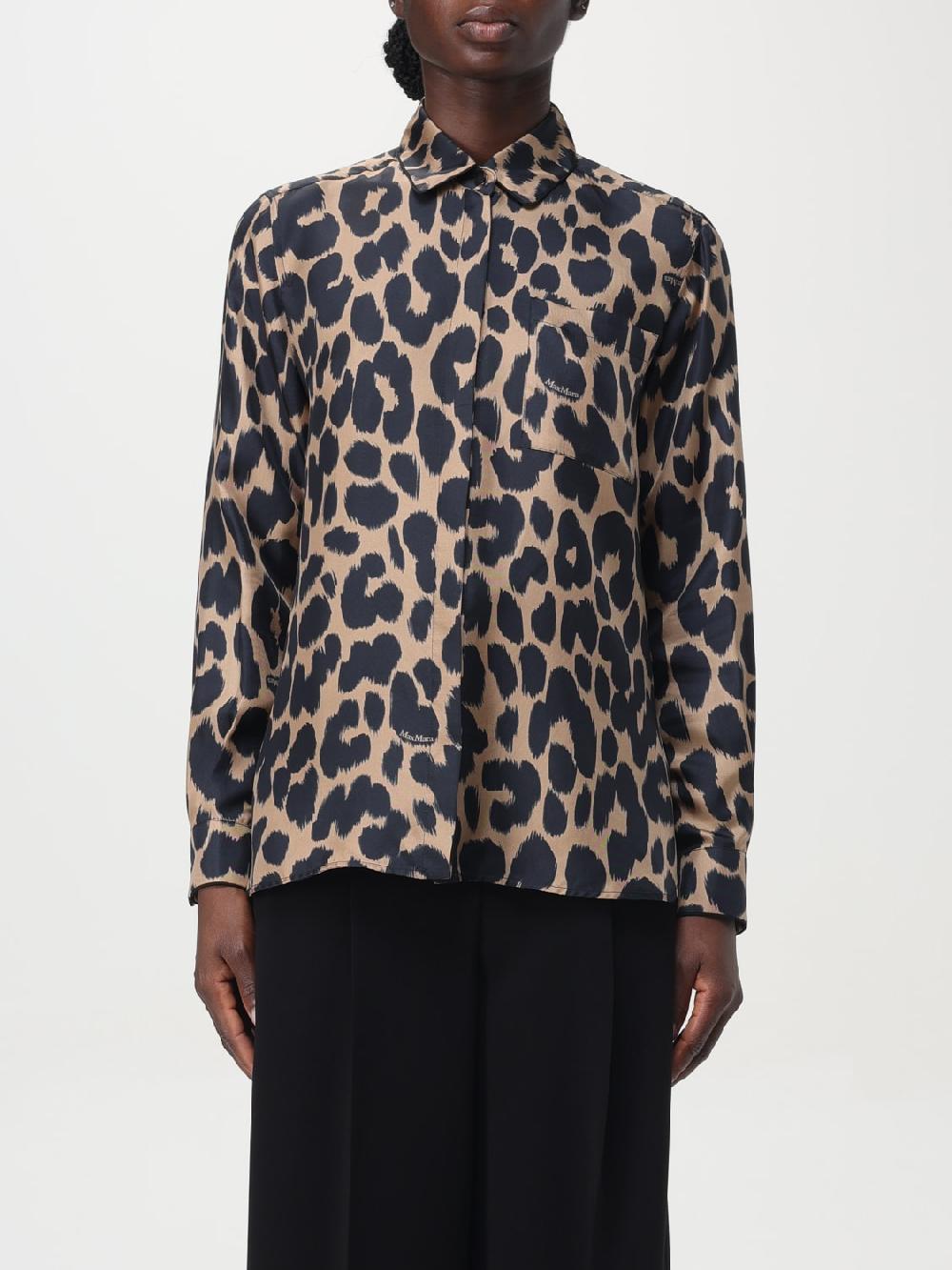 Giglio Camicia a pois Max Mara in seta In vendita