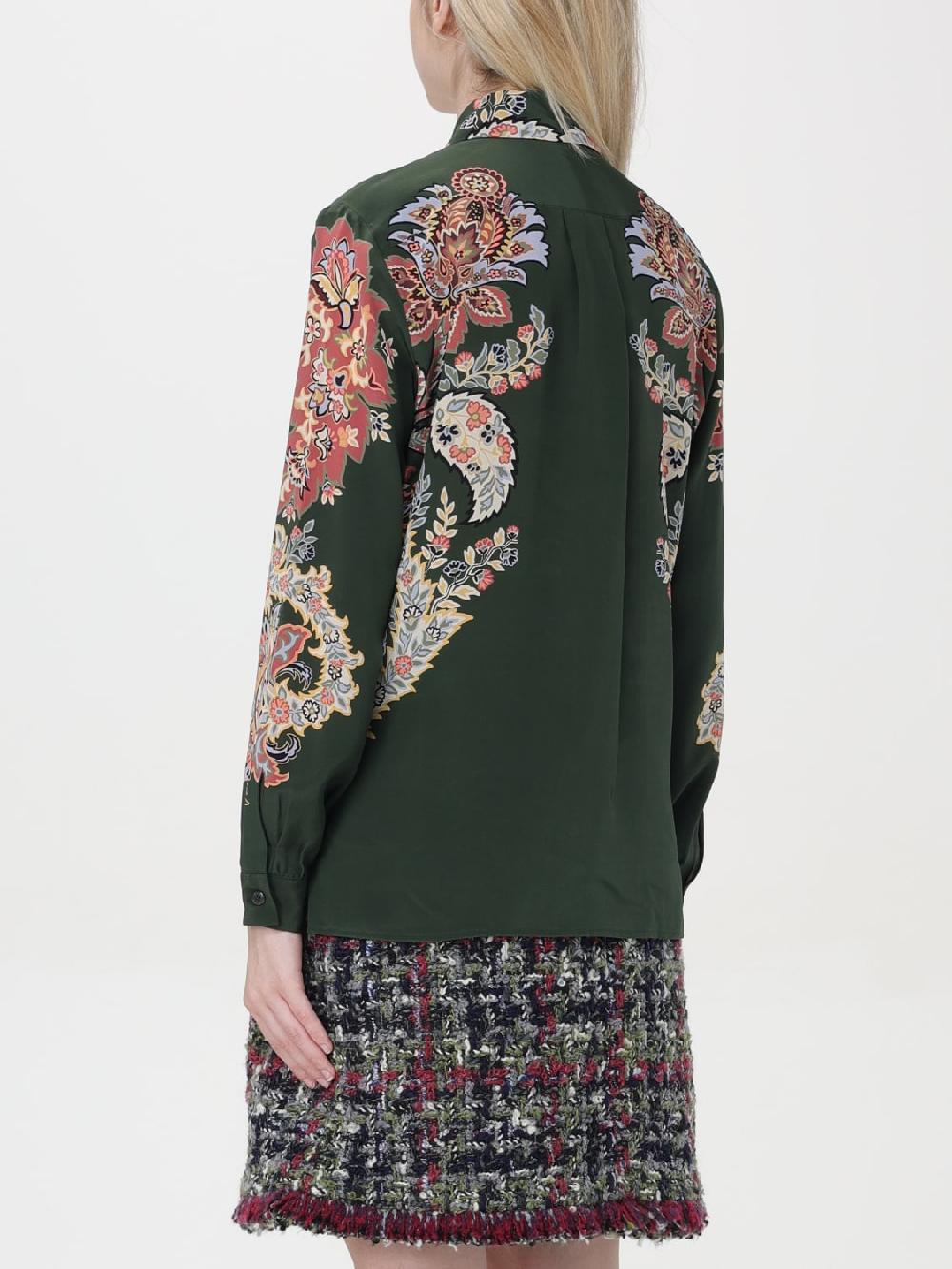 Giglio Camicia Paisley Etro di seta Italy