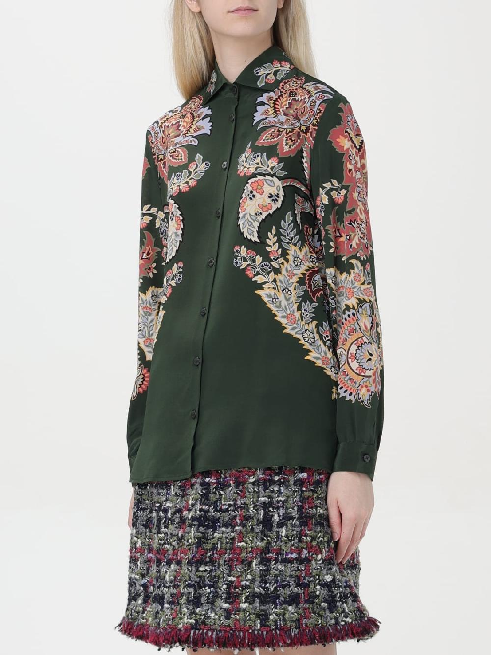 Giglio Camicia Paisley Etro di seta Italy