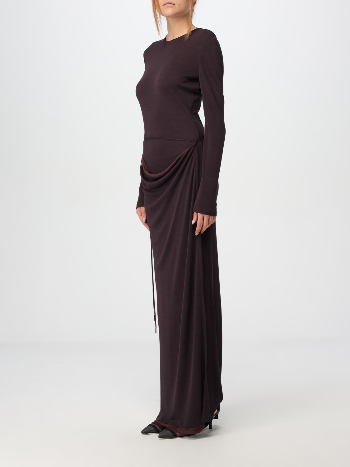 Giglio Abito lungo Fendi in jersey stretch Spedizione Gratuita