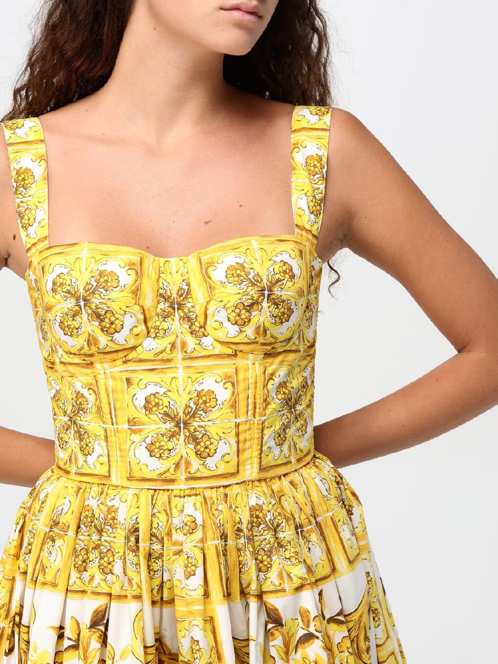 Giglio Abito Dolce & Gabbana in popeline stampato Novità