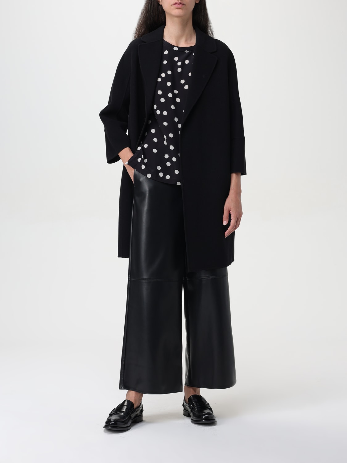Giglio Pantalone Luciana Max Mara in pelle sintetica Outlet
