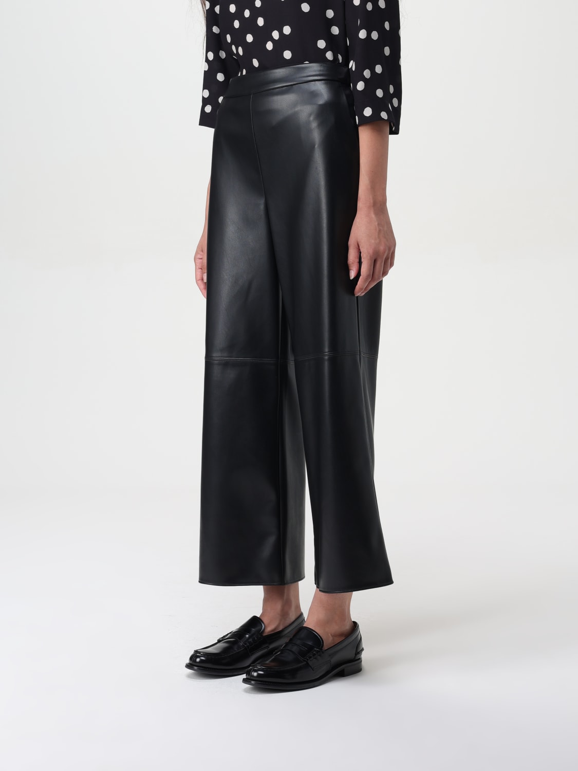 Giglio Pantalone Luciana Max Mara in pelle sintetica Outlet