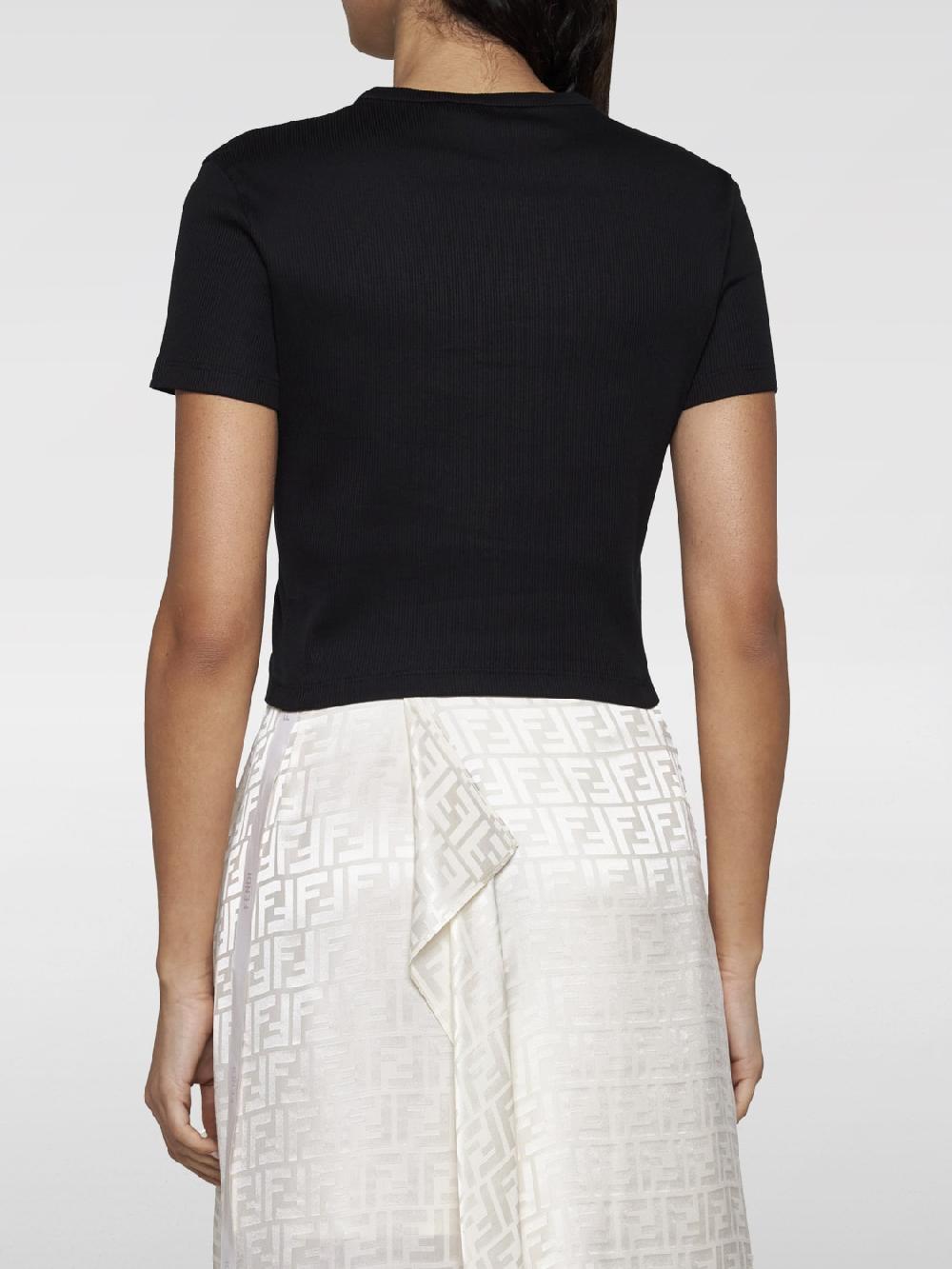 Giglio T-shirt Fendi in cotone stretch In Vendita