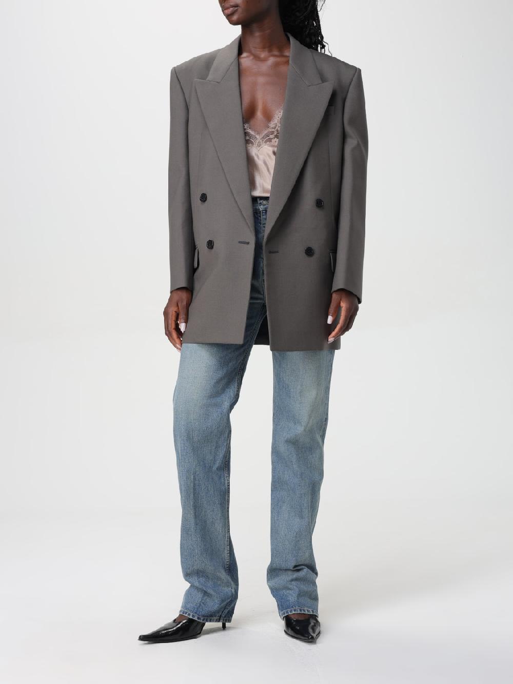 Giglio Top Saint Laurent in seta con pizzo Lightning offer
