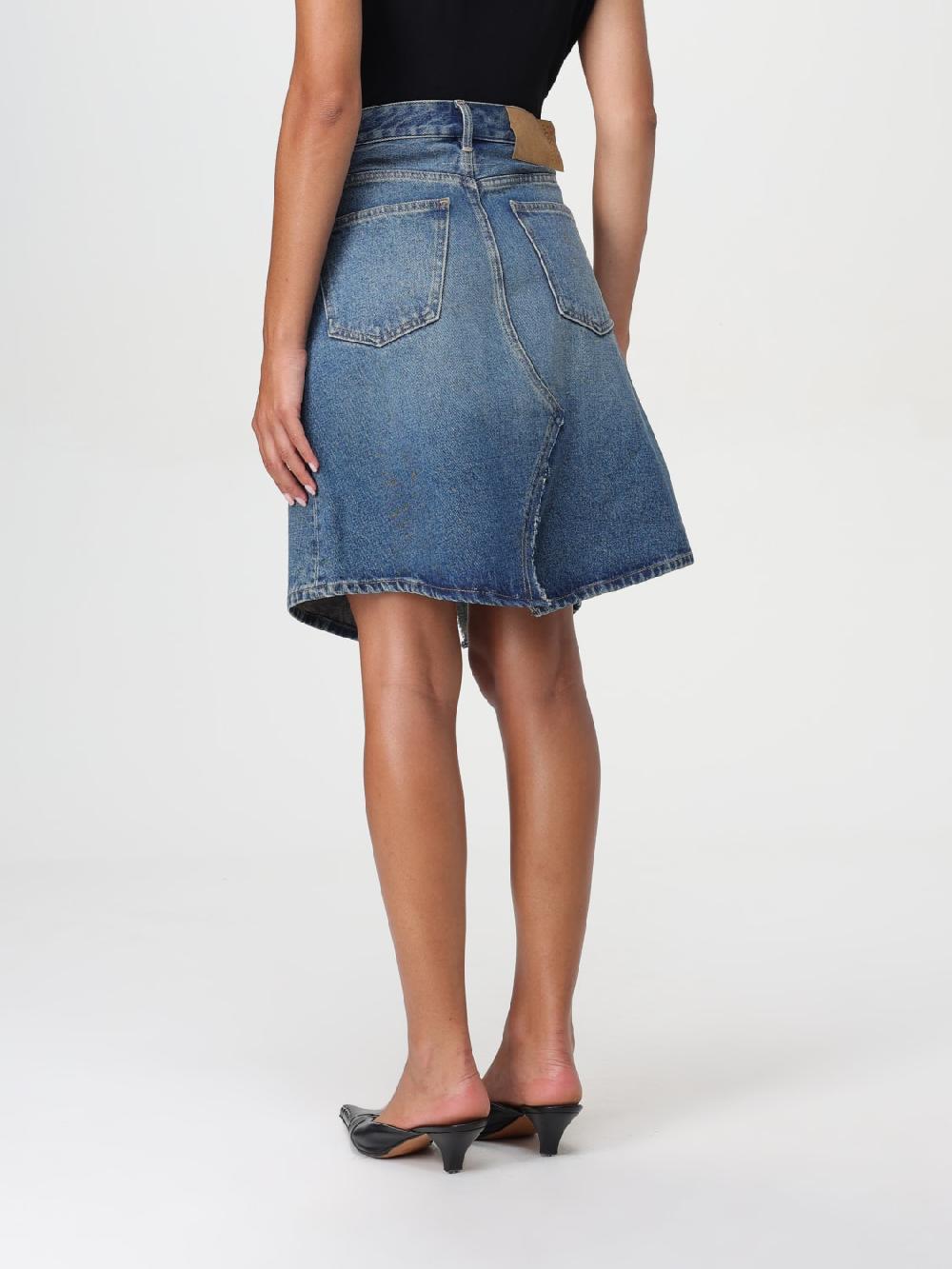 Giglio Gonna MM6 Maison Margiela in denim di cotone Offerte speciali