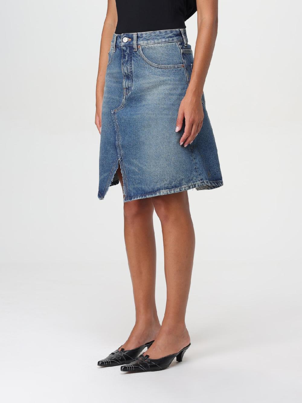 Giglio Gonna MM6 Maison Margiela in denim di cotone Offerte speciali