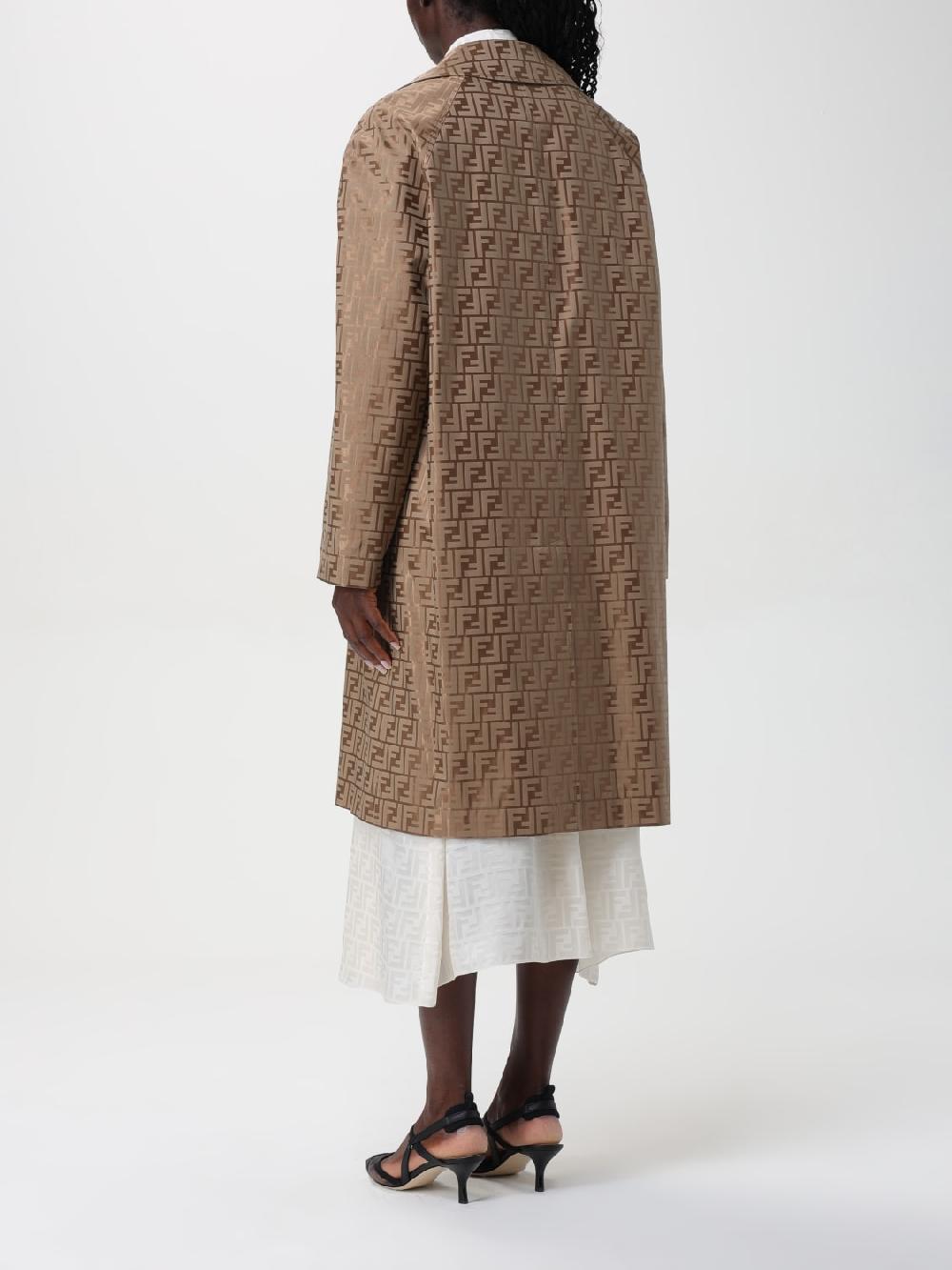 Giglio Cappotto FF Fendi in misto cotone Fino al 55% di sconto