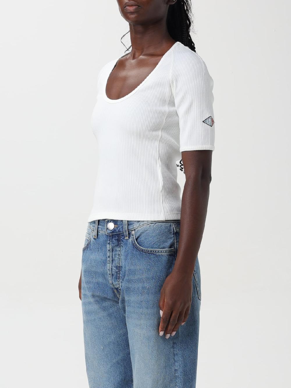 Giglio Top a costine con patch logo Bottega Veneta Sconti questo mese