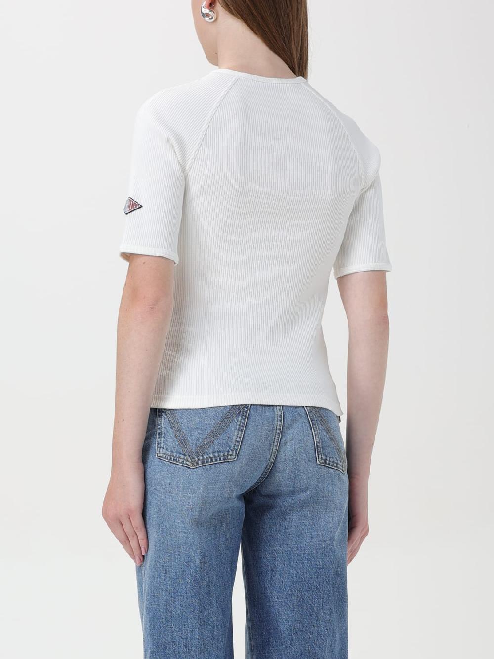Giglio Top a costine con patch logo Bottega Veneta Pezzi Unici