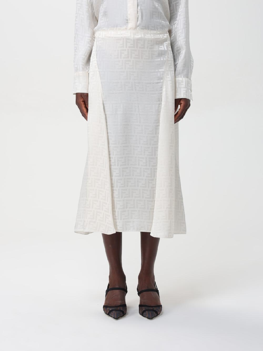 Giglio Gonna FF Fendi in seta Negozi Online