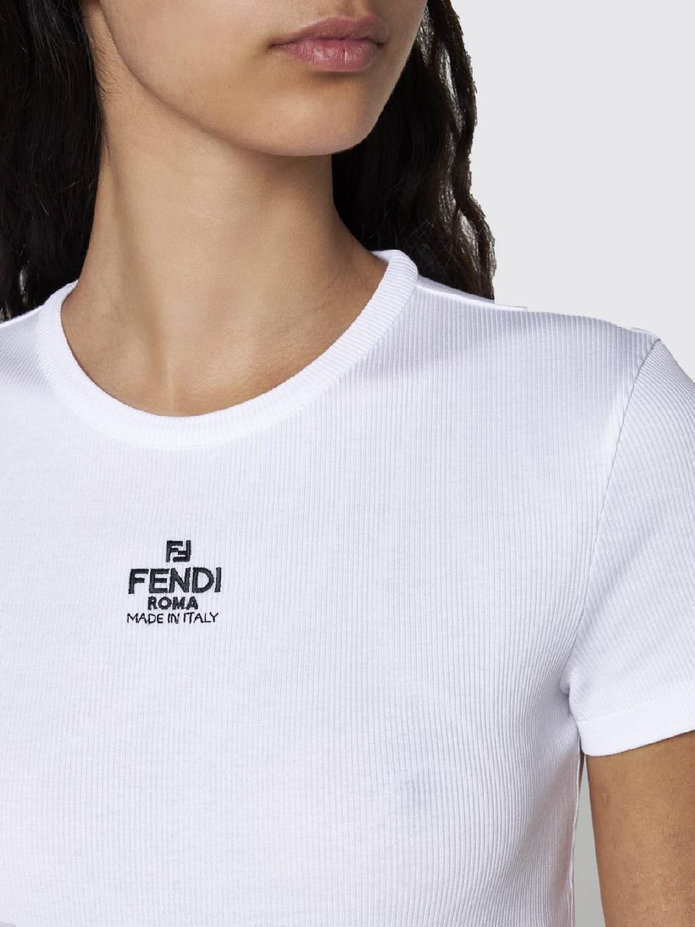 Giglio T-shirt Fendi in cotone stretch Offerta