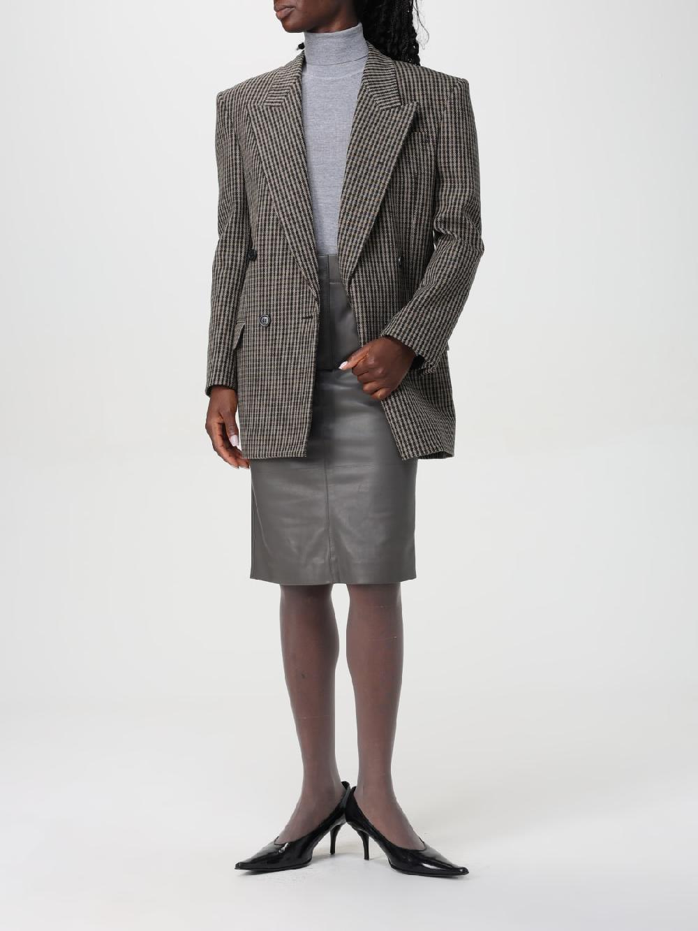 Giglio Gonna Saint Laurent in pelle Saldi Di Fabbrica