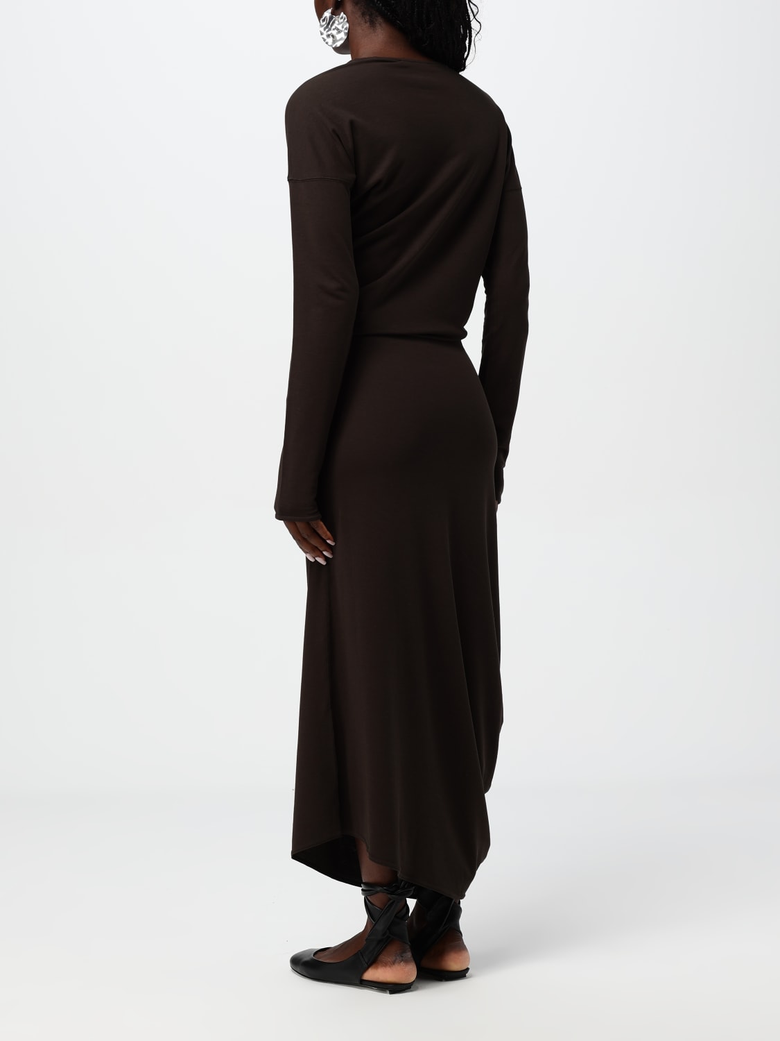 Giglio Abito longuette Lemaire in cotone stretch Spedizione gratuita