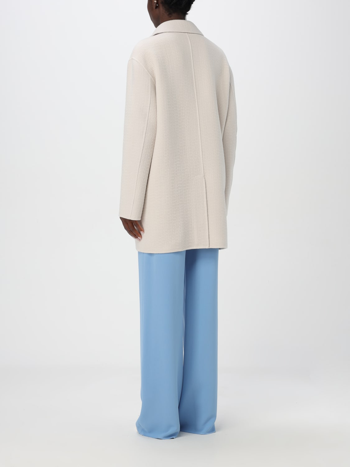 Giglio Cappotto a doppiopetto Emporio Armani in misto lana Lightning offer