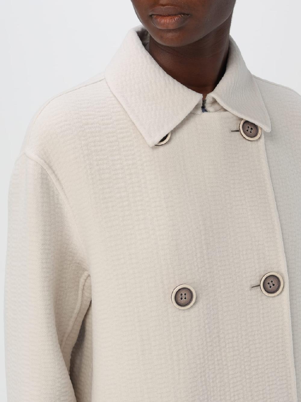 Giglio Cappotto a doppiopetto Emporio Armani in misto lana Lightning offer