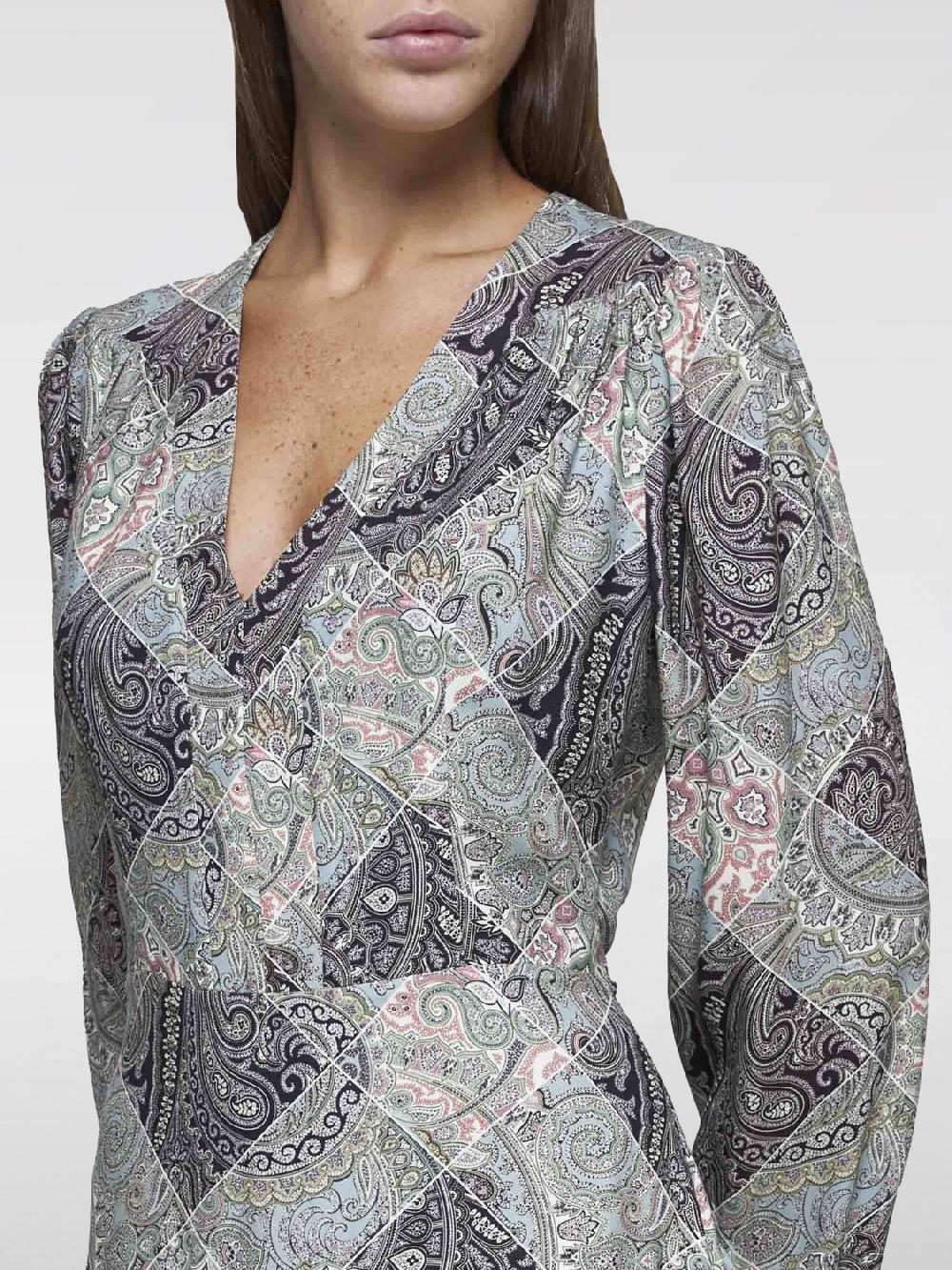 Giglio Abito Etro in viscosa con stampa Paisley Offerta speciale della fabbrica