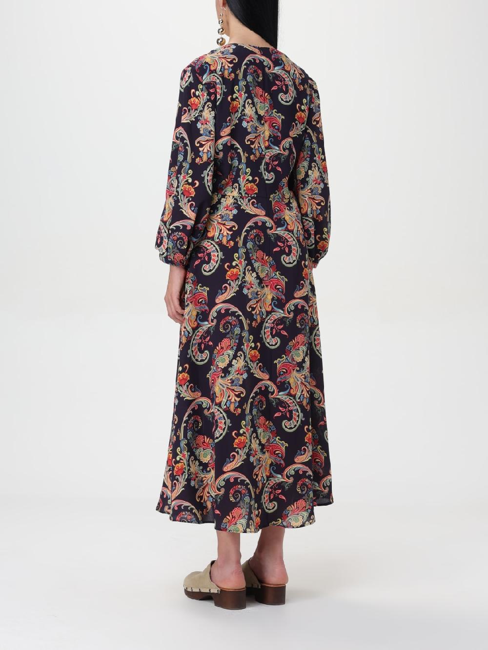 Giglio Abito Paisley Etro Qualità Garantita