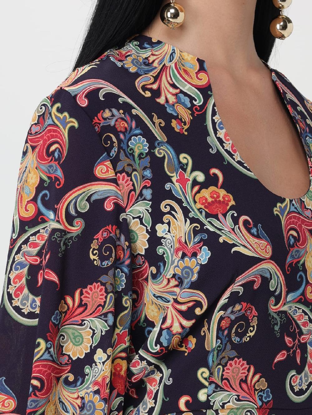 Giglio Abito Paisley Etro Qualità Garantita