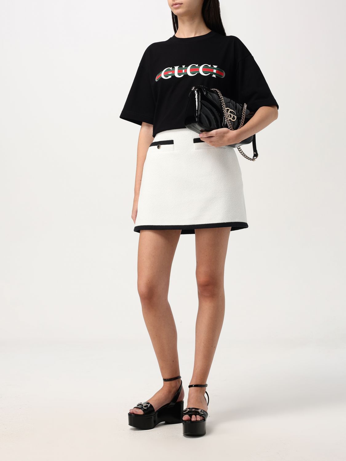 Giglio Gonna mini Gucci in misto cotone Consegna Veloce