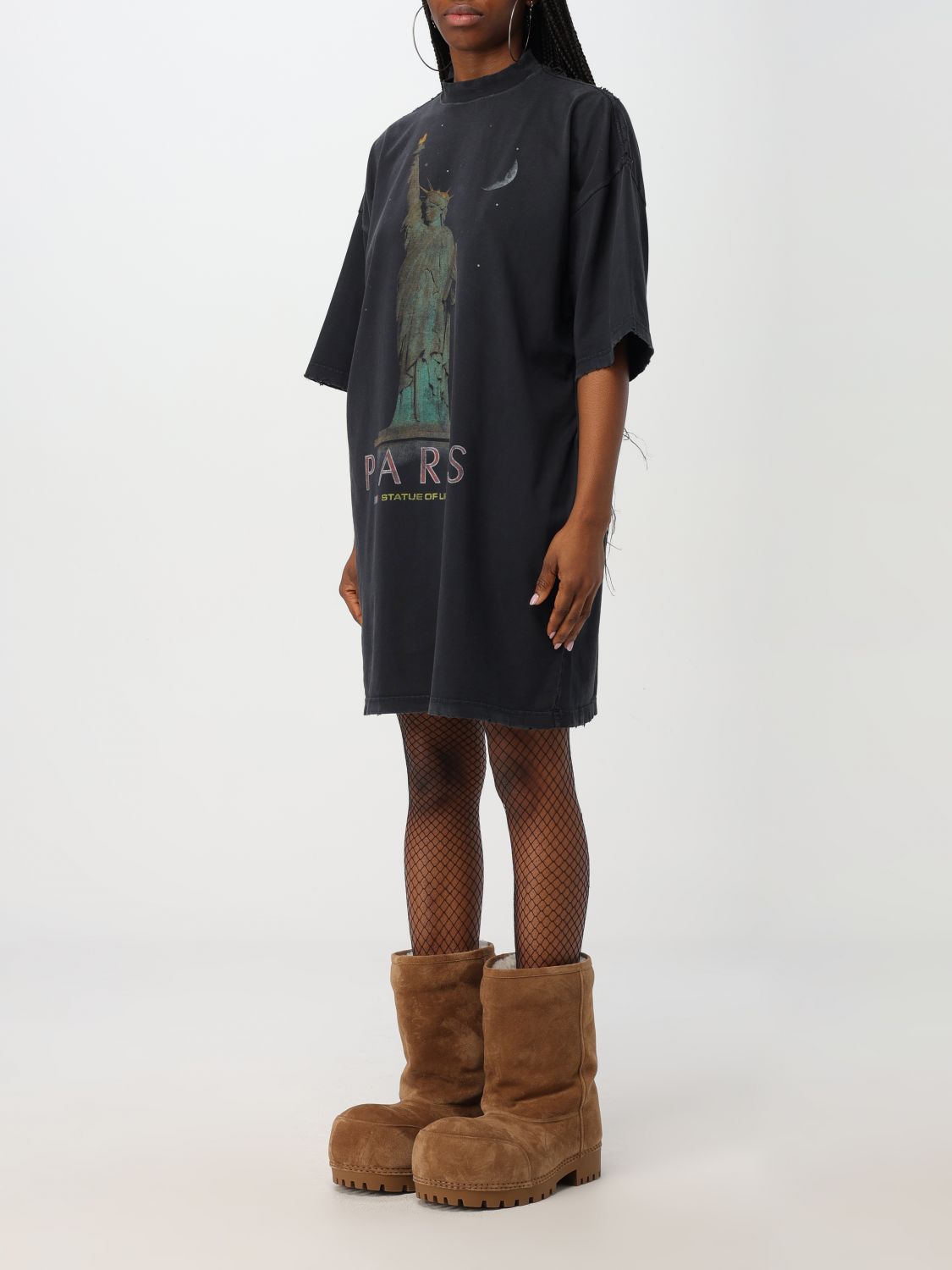 Giglio Abito Balenciaga in cotone con stampa Shopping online