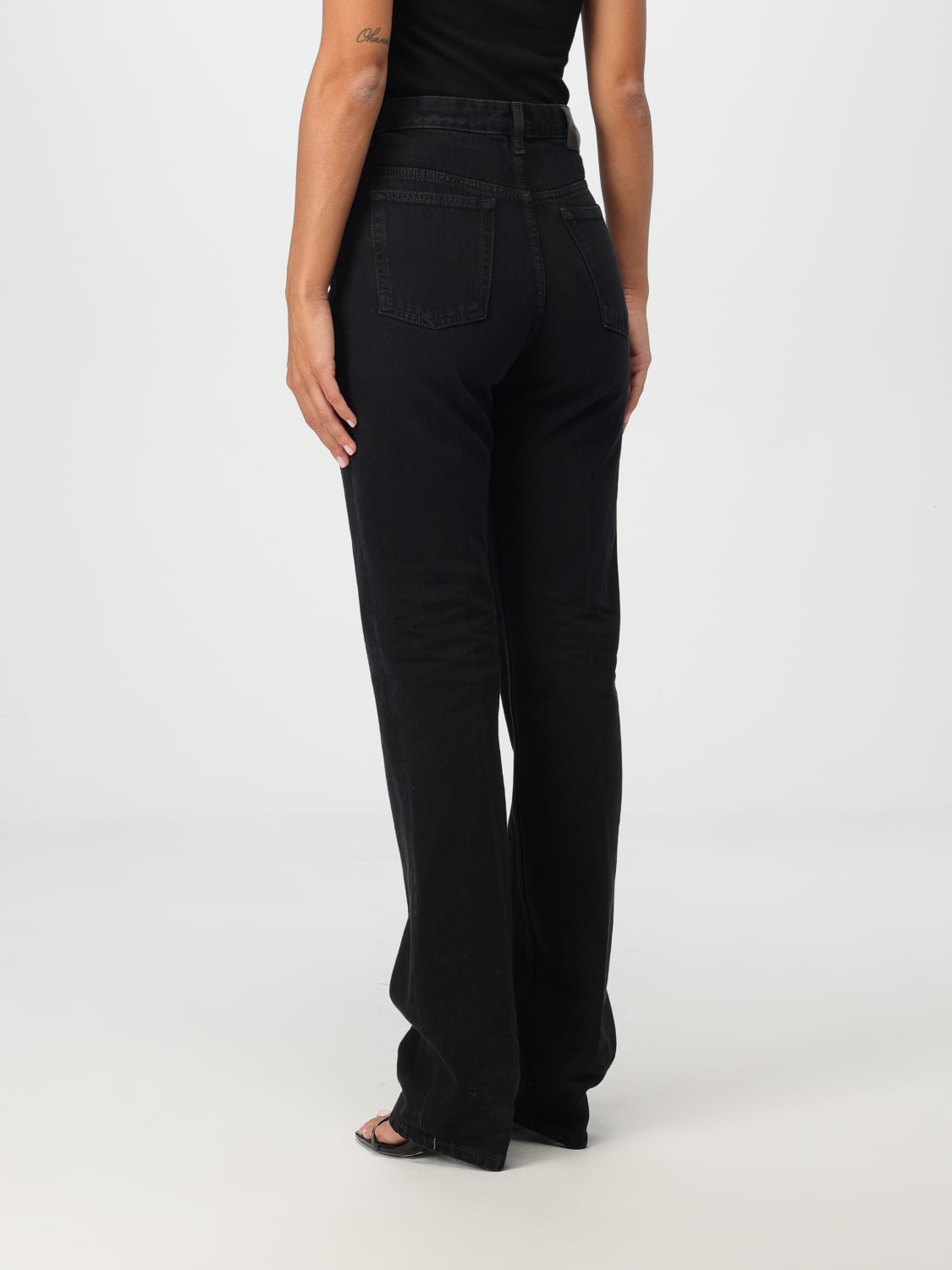 Giglio Jeans Saint Laurent in denim di cotone Grandi sconti
