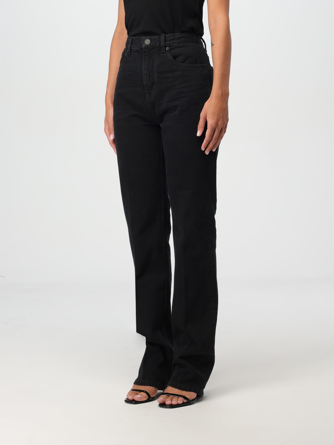 Giglio Jeans Saint Laurent in denim di cotone Grandi sconti