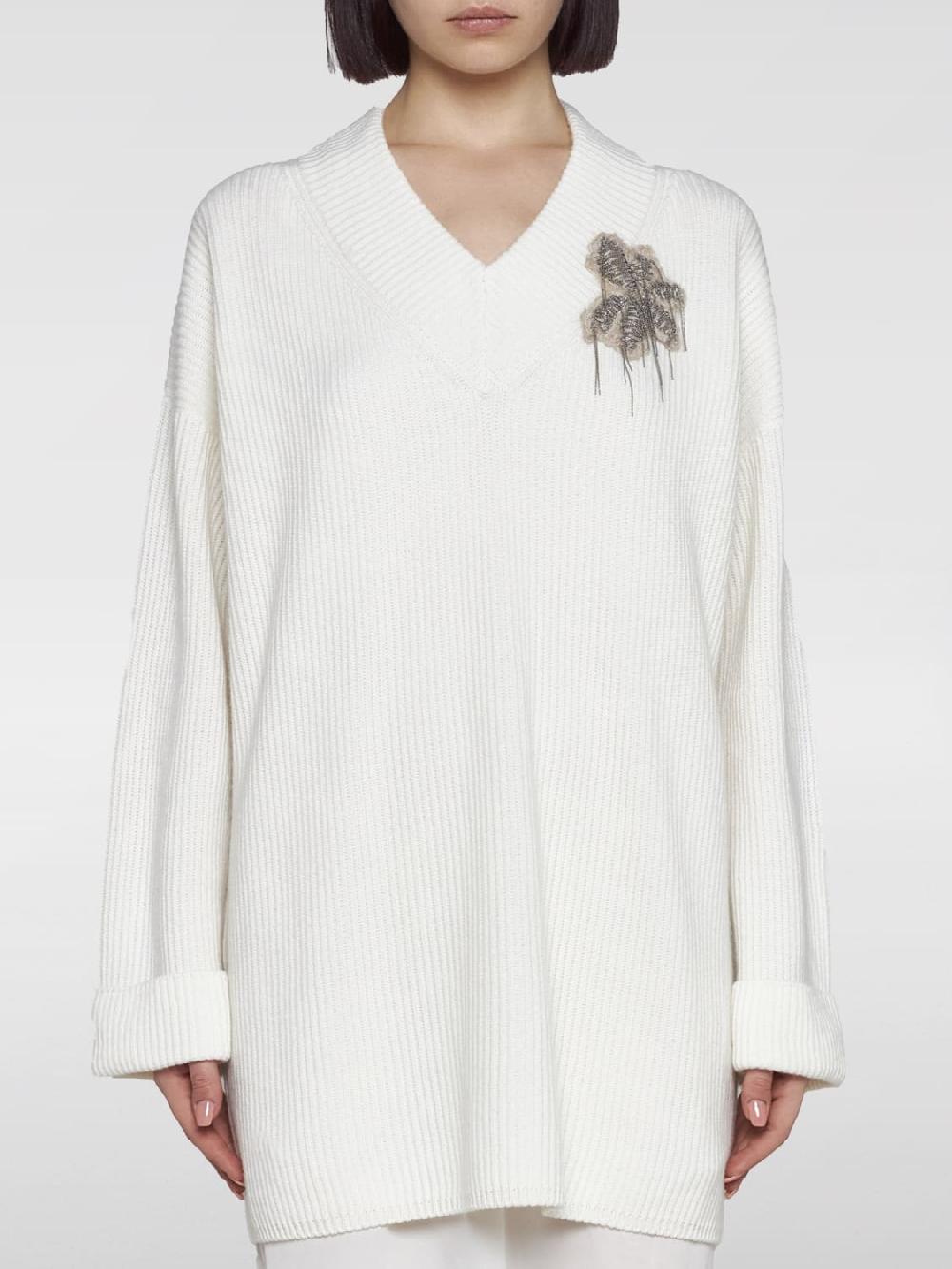 Giglio Abito in maglia a v Brunello Cucinelli 50% di sconto con spedizione gratuita