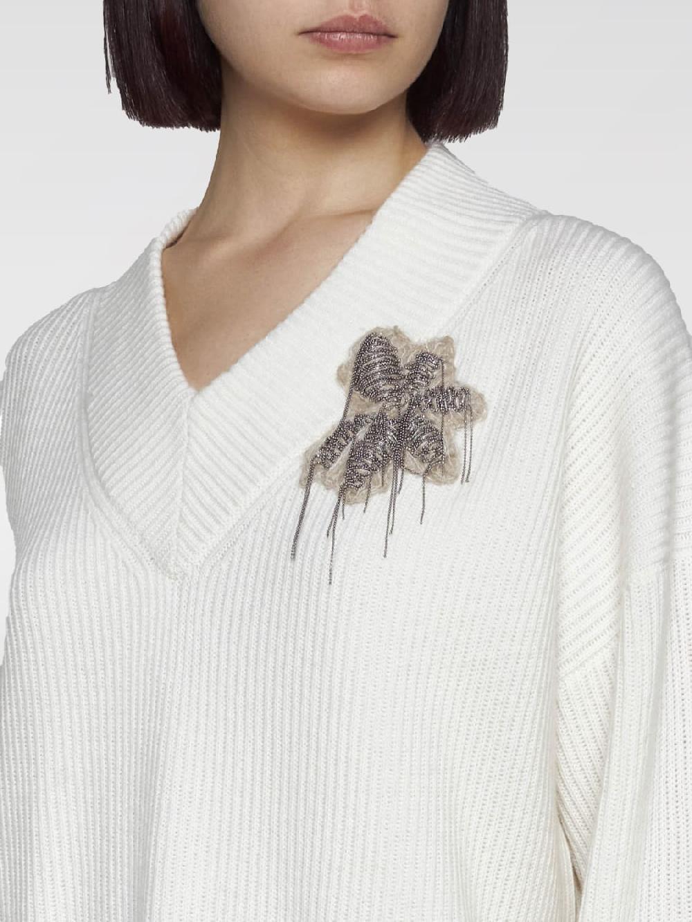 Giglio Abito in maglia a v Brunello Cucinelli 50% di sconto con spedizione gratuita