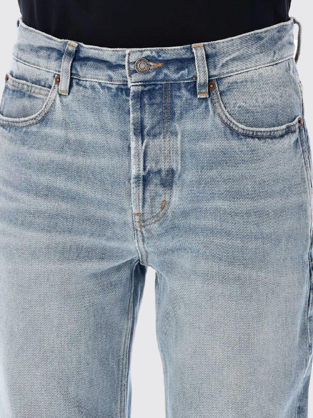 Giglio Jeans Saint Laurent in denim di cotone Nuovo