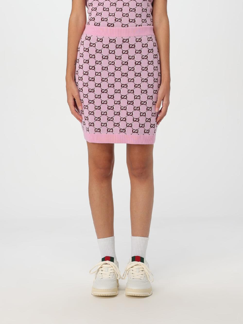 Giglio Gonna Gucci in lana con monogram GG Pezzi Unici