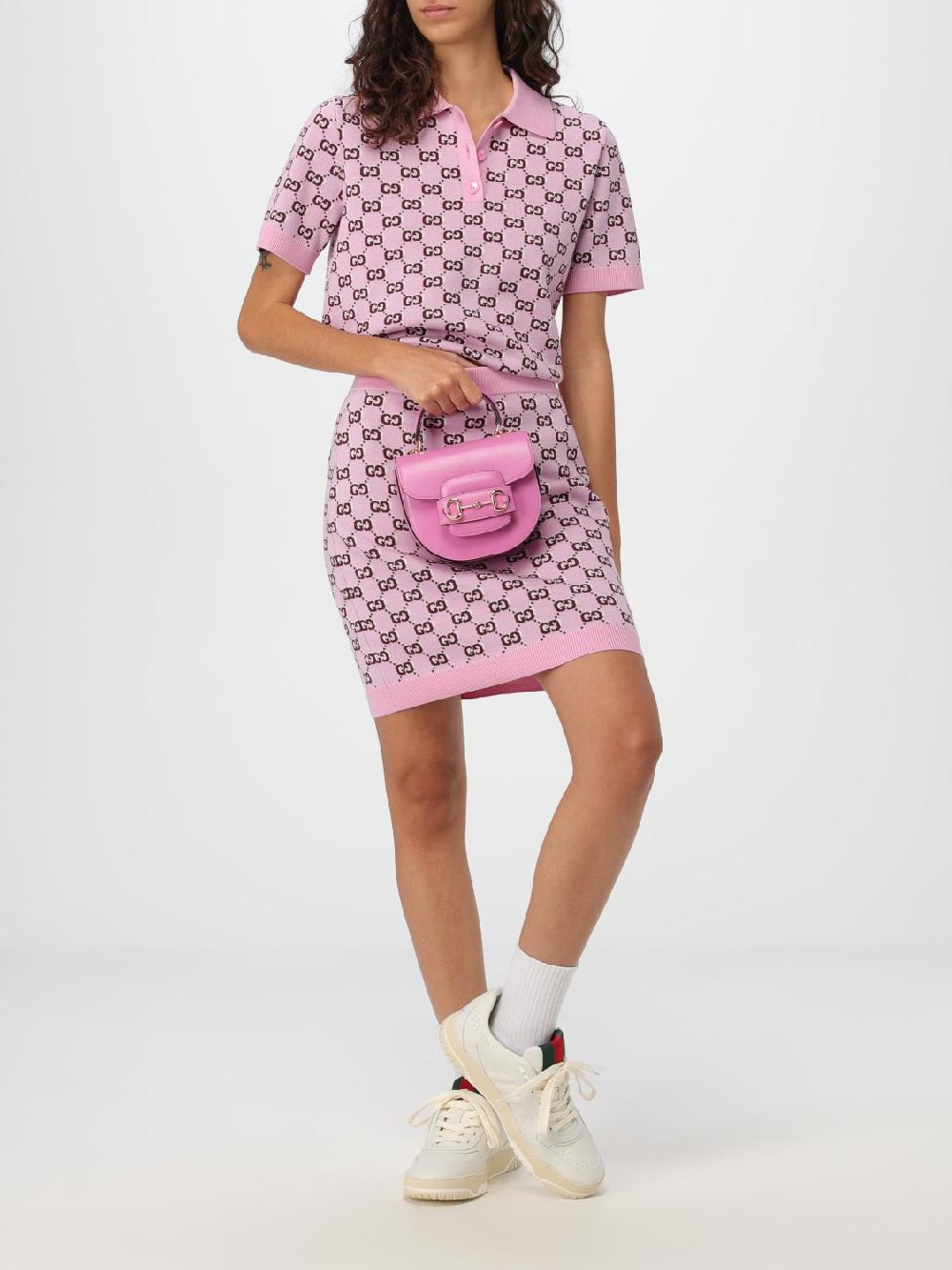 Giglio Gonna Gucci in lana con monogram GG Pezzi Unici
