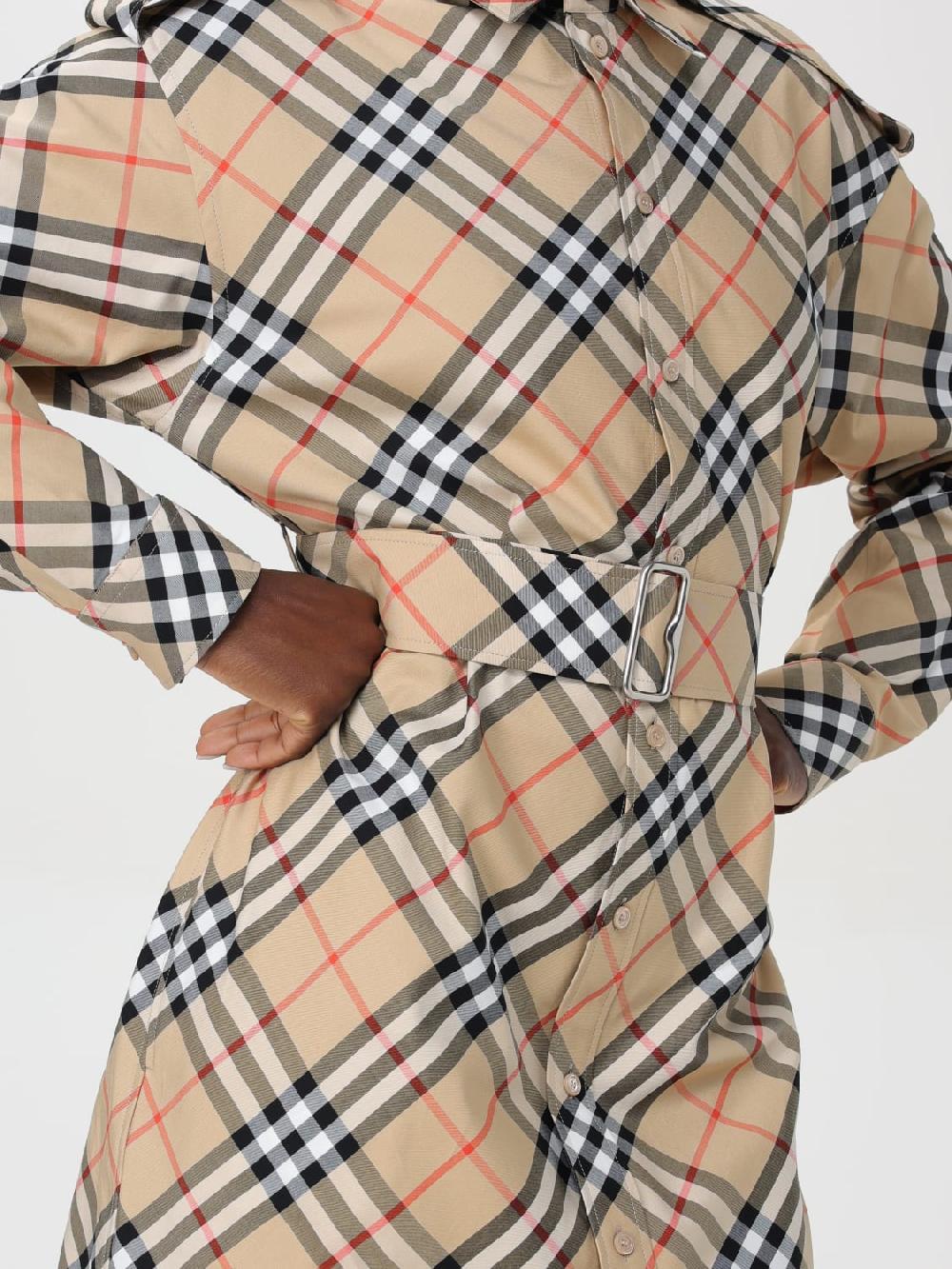Giglio Abito di cotone check Burberry Promozione Limitata