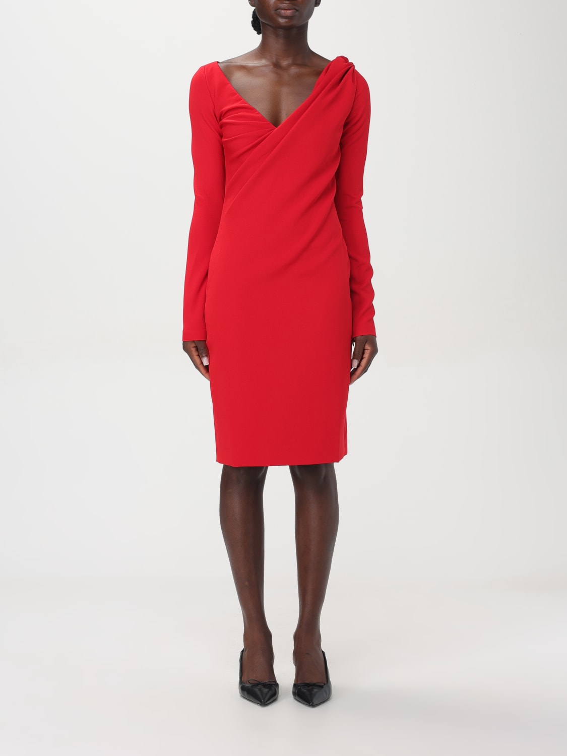 Giglio Abito a v drappeggiato Jw Anderson Offerta